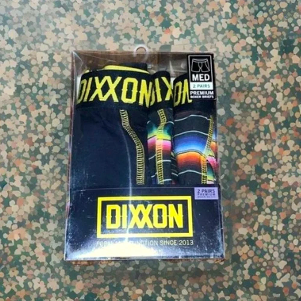 2 Pk Dixxon Boxer Briefs 4 Insane Comfort 4 Way Stretch Keyhole Mid Rise Cotton - Picture 10 of 15
